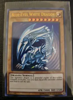 3x Blue-Eyes White Dragon LCKC-EN001 Ultra Rare Playset NM-/LP+ SDK ART YUGIOH! - Image 4