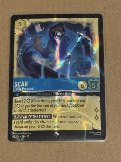 Disney Lorcana TCG Scar - Eerily Prepared 21/P3 Promo Foil EN - Image 1