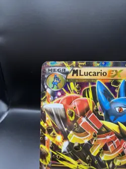 Mega M Lucario EX 55/111 Furious Fists Ultra Rare Holo Pokemon Card MP - Image 2