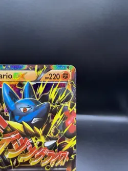 Mega M Lucario EX 55/111 Furious Fists Ultra Rare Holo Pokemon Card MP - Image 3