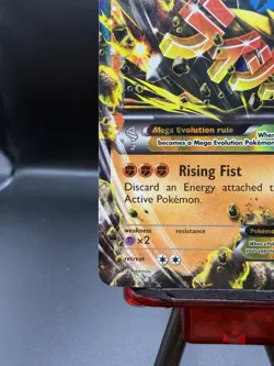 Mega M Lucario EX 55/111 Furious Fists Ultra Rare Holo Pokemon Card MP - Image 5