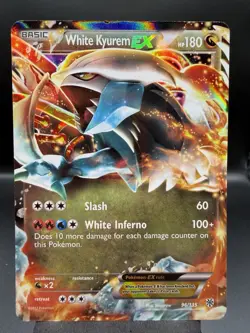White Kyurem EX - 96/135 - Pokemon Plasma Storm Black & White Ultra Rare Card NM - Image 1