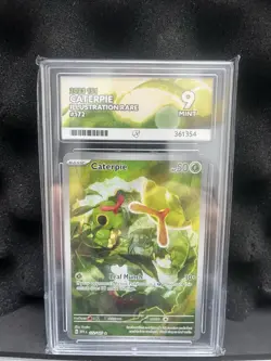 Pokemon TCG Caterpie 151 Scarlet Violet Holo Illustration Card 172/165 Ace 9 - Image 1