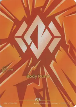 Body Rune FOIL 126b/298 OPP Riftbound Organized Play Promotional Cards NM - Image 1