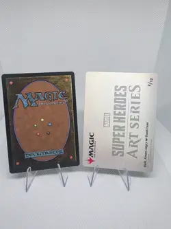 Marvel HEROES/VILLAINS MTG WHOLE Art Series! 24 CARDS HOLOS W/ CARD STANDS!!! - Image 4