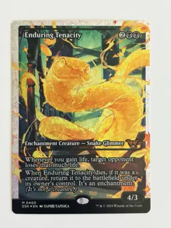 Enduring tenacity (fracture foil) - English - MTG DSK Duskmourn: House of Horror - Image 1