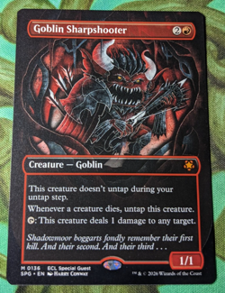 x1 NM - Goblin Sharpshooter (Borderless) Special Guests - Image 1