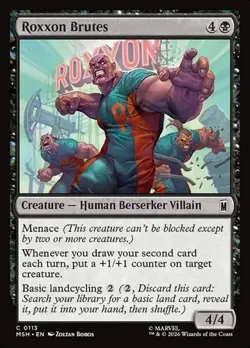 1x Roxxon Brutes - Foil NM Eng MTG - Marvel Super Heroes - Image 1