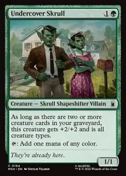 1x Undercover Skrull - Foil NM Eng MTG - Marvel Super Heroes - Image 1