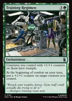 1x Training Regimen - Foil NM Eng MTG - Marvel Super Heroes - Image 1