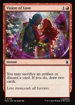 1x Vision of Love - Foil NM Eng MTG - Marvel Super Heroes - Image 1