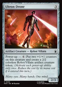 1x Ultron Drone - Foil NM Eng MTG - Marvel Super Heroes - Image 1
