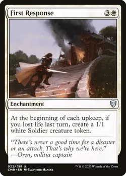 1x First Response - Foil NM Eng MTG - Commander Legends - Image 1