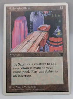 MTG, Ashnod's Altar- Artifact, Chronicles -NM Commander Staple - Image 1