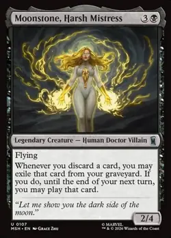 1x Moonstone, Harsh Mistress - Foil NM Eng MTG - Marvel Super Heroes - Image 1
