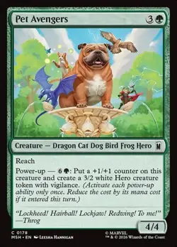 1x Pet Avengers - Foil NM Eng MTG - Marvel Super Heroes - Image 1