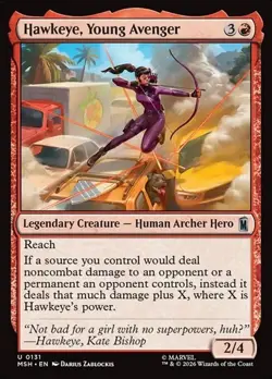 1x Hawkeye, Young Avenger - Foil NM Eng MTG - Marvel Super Heroes - Image 1