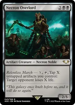 Necron Overlord Universes Beyond: Warhammer 40,000 LP MTG - Image 1