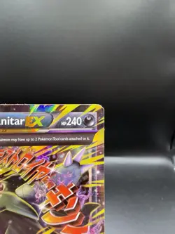 Mega M Tyranitar EX 43/98 XY Ancient Origins Holo Ultra Rare 2015 Pokemon HP - Image 3