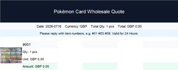 Pokemon TCG Trading Cards Dedicated listing for wholesale orders{480} - Image 1
