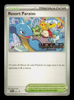 Pokemon Card Paradise Resort PORTUGUESE SVP 045 World Championships Promo 2023 - Image 1