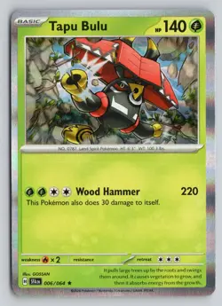 TAPU BULU 006/064 RARE SHROUDED FABLE POKEMON HOLO NM - Image 1