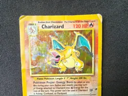 Pokemon, Charizard 4/102, 4th Print UK 1999-2000, Holo, Heavy Play - Image 2