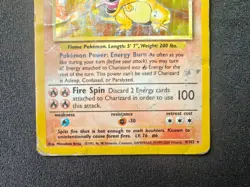 Pokemon, Charizard 4/102, 4th Print UK 1999-2000, Holo, Heavy Play - Image 3