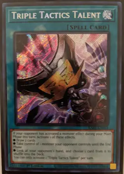 YuGiOh Triple Tactics Talent Secret Rare 1st Edition RA01-EN063 - Image 1