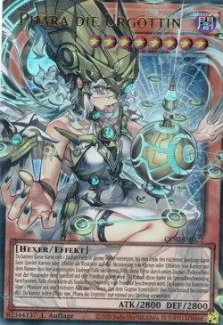 yugioh 1x Phara die Urgottin CORI-DE022 ULTRA RARE FULL ART 1AUFLAGE DEUTSCH - Image 1