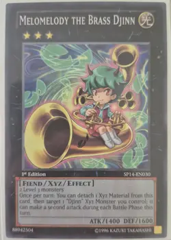 YuGiOh Melomelody the Brass Djinn 1st Edition SP14-En030 - Image 1