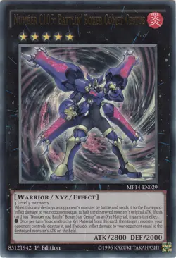YU-GI-OH, NUMBER C105: BATTLIN BOXER COMET CESTUS, UR, MP14-EN029, 1. Edit, TOP - Image 1
