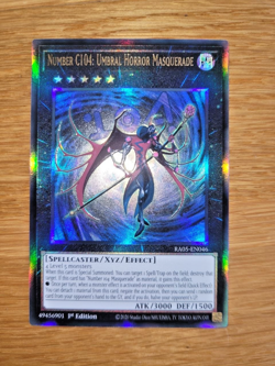 Number C104 Umbral Horror Masquerade Ultimate Rare RA05-EN046 English Yugioh - Image 1