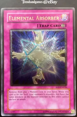 YUGIOH - ELEMENTIAL ABSORBER - EOJ-EN056 - ULTIMATE RARE - NEAR MINT - VO ENEMY - Image 1