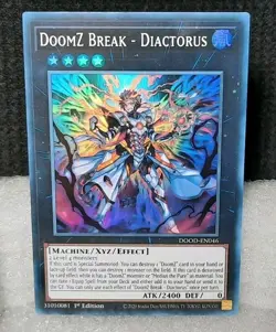 Yu-Gi-Oh! DoomZ Break - Diactorus *SUPER RARE* DOOD-EN046 1st Edition NM/M - Image 1
