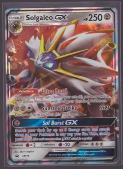 Pokemon TCG - Solgaleo GX - Sun & Moon SM16 Holo Black Star Promo - Image 1