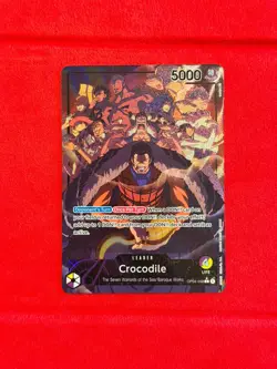 One Piece TCG Crocodile OP04-058 Leader Alternate Art AA English ENG Card - Image 1
