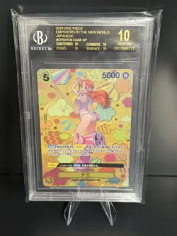 One Piece Emperors in The New World OP08106 Nami SP JAPANESE BGS 10 BLACK LABEL - Image 1