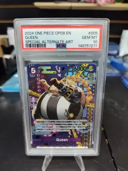 2024 One Piece ST04-005 Queen SP English PSA 10 - Image 1