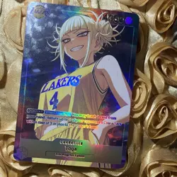 Himiko Toga My Hero Academia LA LAKERS ACG Anime Waifu Holo Girl Card - Image 1