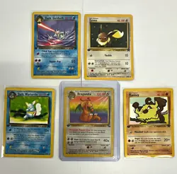 Pokemon Team 1st Edition 5-Card Lot - Image 1