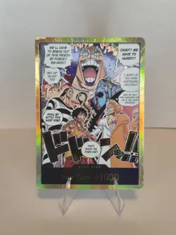 One Piece OP16 DON!! Card (Alternate Art) (Gold) The Time of Battle Foil - Image 1