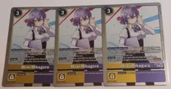 Mirei Mikagura Holo BT22-089 Playset Cyber Eden Digimon Card Game x3 - Image 1