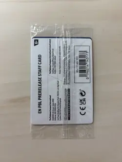 Pitch Black Prerelease Staff Promo Card 4-pack Sealed New In Plastic Pokemon TCG - Image 2