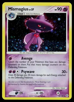 Pokemon Card - Mismagius Diamond and Pearl 10/130 Holo Rare - Image 1