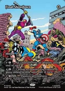 1x Final Showdown - Extended Art NM Eng MTG - Marvel Universe - Image 1