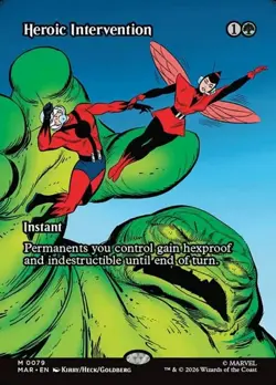 1x Heroic Intervention (#79) - Extended Art NM Eng MTG - Marvel Universe - Image 1