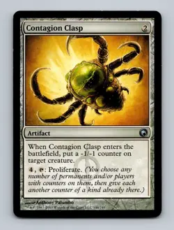 Contagion Clasp Scars of Mirrodin Non-Foil MTG LP - Image 1