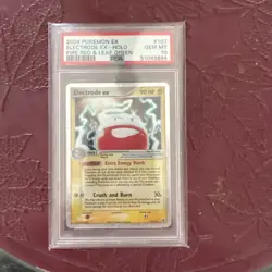 Pokemon Electrode Ex Holo PSA 10 Gem Mint 107/112 Ex Fire Red Leaf Green - Image 2