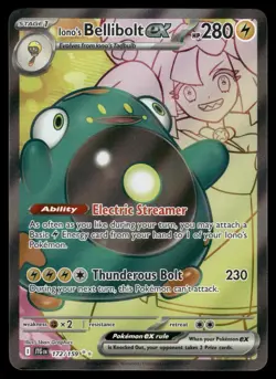 Iono's Bellibolt ex 172/159 Ultra Rare Journey Together Pokemon Holo Near Mint - Image 1